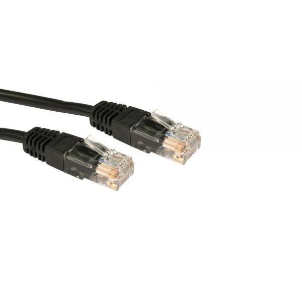 RJ45 Ethernet Cable - Cat5e LAN Network Patch Lead - 3 Metre - Black