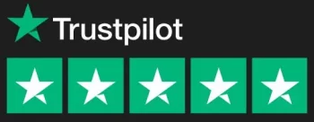 Five star rating on Trustpilot
