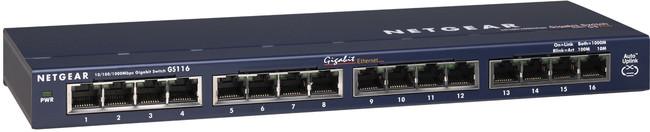 Netgear 16 Port, 10/100/1000, Unmanaged Switch
