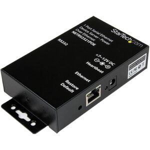Startech - 1 PORT SERIAL ETHERNET DEVICE SERVER - POWER OVER ETHERNET
