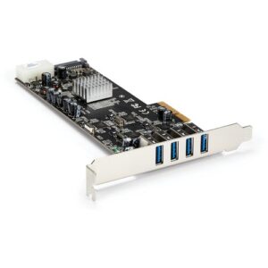 Startech - 4PORT PCIE USB 3.0 CONTROLLER CARD W/QUAD BUS AND UASP