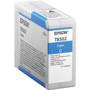 Epson - SINGLEPACK CYAN T850200 ULTRACHROME HD INK 80ML
