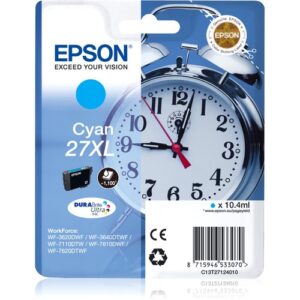 Epson - SGLPCK CYAN DURABRITEULTRAINK 27XL INKCARTRIDGE IN RS BLI PCK