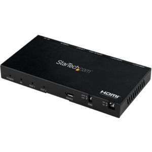 Startech - HDMI SPLITTER - 2 PORT HDMI 2.0 4K 60HZ WITH SCALER - 7.1 SOUND