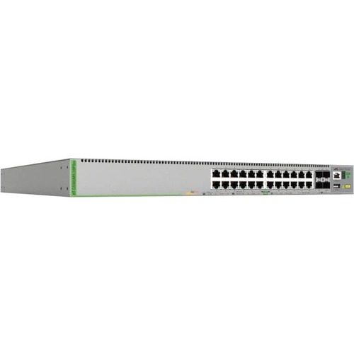 Allied Telesis - L3 STACK SWITCH 20X10/100/1000- T POE+ 4X100M/1G/2.5G/5G-T POE+