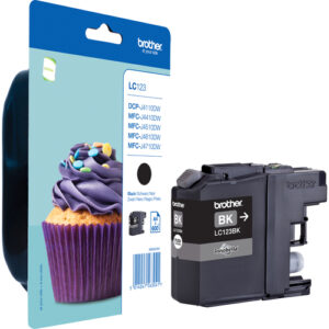 Brother - INK CARTRIDGE LC-123BK BLACK 600 PAGES