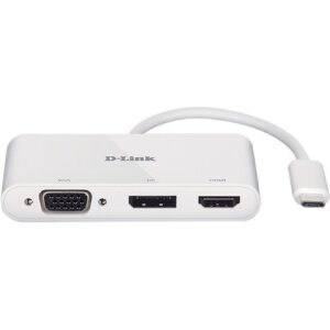 D-Link - 3-IN-1 USB-C TO HDMI/VGA DISPLAYPORT ADAPTER