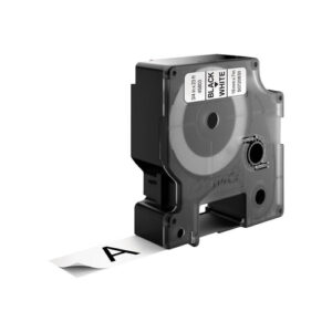 DYMO - LABEL CASSETE 19MM X 7M BLACK ON TRANSPARENT D1 TAPE