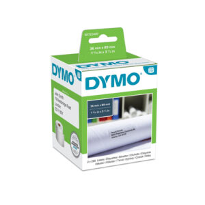 DYMO - LARGE WHITE ADRESS LABELS 89X36MM 2 ROLLS (260X2)