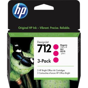 HP INC - HP 712 3-PACK 29-ML MAGENTA DESIGNJET INK CARTRIDGE