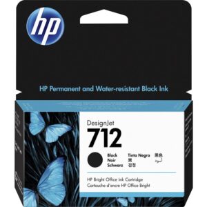 HP INC - HP 712 38-ML BLACK DESIGNJET INK CARTRIDGE