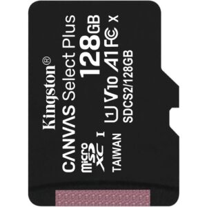 Kingston - 128GB MICROSDXC CANVAS SELECT 100R A1 C10 SP W/O ADAPTER
