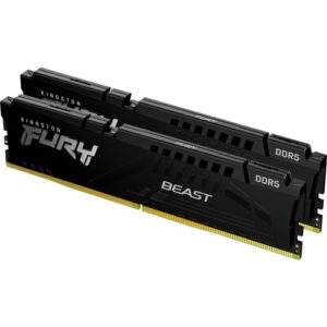 Kingston - 64GB DDR5-5600MTS CL40 DIMM (KIT OF 2) FURY BEAST BLACK