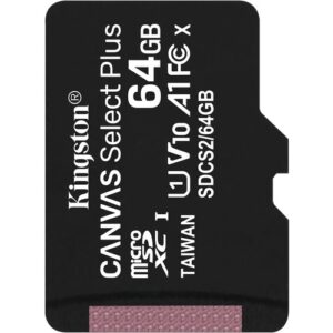 Kingston - 64GB MICROSDXC CANVAS SELECT 100R A1 C10 SP W/O ADAPTER