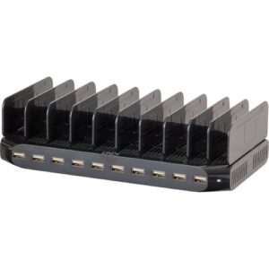 Lindy Electronics - 10 PORT USB CHARGING STATION FOR TABLETS/SMARTPHONES