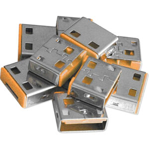 Lindy Electronics - USB PORT LOCKS ORANGE EXPANSION KIT FOR NO. 40453