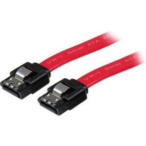 Startech - 12IN LATCHING SATA CABLE STRAIGHT M/M