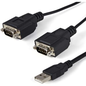 Startech - 2 PORT FTDI USB TO SERIAL ADAPTER CABLE WITH COM RETENTION