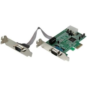 Startech - 2 PORT LOW PROFILE PCI EXPRESS SERIAL CARD W/ 16550 UART