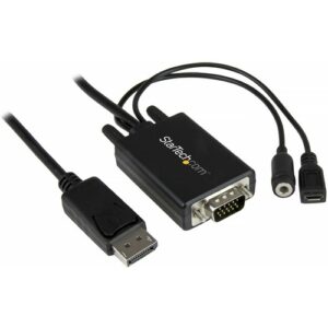 Startech - 2M DP TO VGA VIDEO ADAPTER CABLE WITH AUDIO 6FT