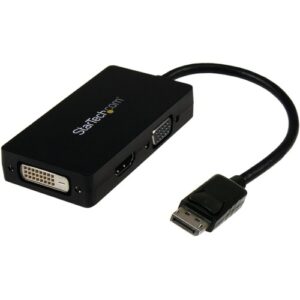 Startech - 3 IN 1 DISPLAYPORT ADAPTER DP TO VGA DVI HDMI CONVERTER DONGLE