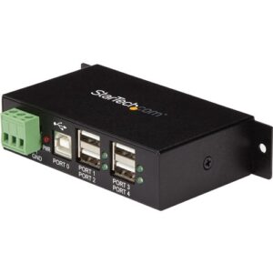 Startech - 4 PORT USB 2.0 HUB METAL TAA INDUSTRIAL MOUNTABLE HEAVY DUTY