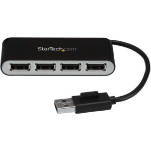 Startech - 4 PORT USB 2.0 HUB - PORTABLE MINI EXPANSION USB HUB SPLITTER