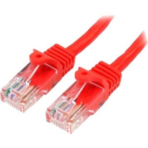Startech - 5M RED CAT5E CABLE SNAGLESS ETHERNET CABLE - UTP