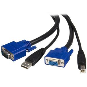 Startech - 6 FT 2-IN-1 USB KVM CABLE SWITCH CABLE
