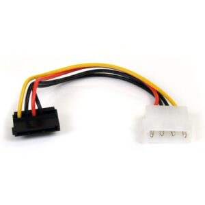 Startech - 6IN 4 PIN MOLEX TO RIGHT ANGLE SATA POWER CABLE ADAPTER