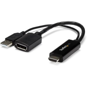 Startech - HDMI TO DISPLAYPORT ADAPTER 4K HDMI DP VIDEO CONVERTER DONGLE
