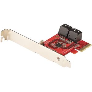Startech - SATA PCIE CARD - 4 PORT (6GBPS) PCIE SATA EXPANSION CARD ASM1164