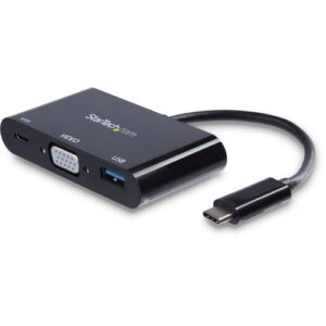 Startech - USB C MULTIPORT ADAPTER 60W PD VGA USBC MINI TRAVEL DOCK W/ USB