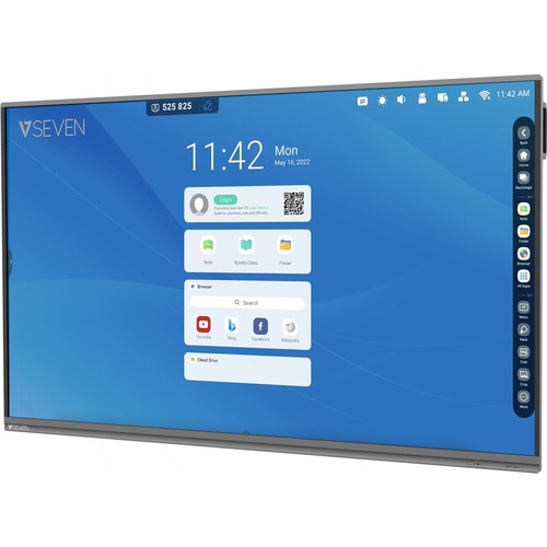 V7 - 75IN PRO IFP ANDROID 11 DISPLAY 4K 8GB RAM 64GB ROM WIFI WALL MT