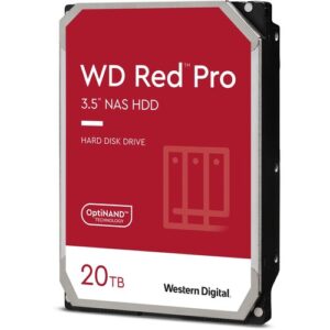 Western Digital - 20TB RED PRO 512MB CMR 3.5IN SATA 6GB/S INTELLIPOWERRPM