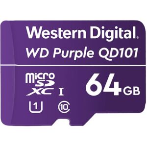 Western Digital - WD PURPLE QD101 MICROSD 64GB 3YEAR WARRANTY