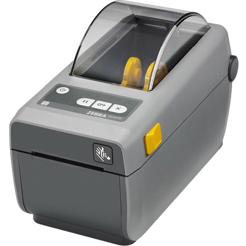 Zebra - ZD410 PRINT 2IN DT 203DPI USB 256MB RAM 512MB FL ETHERN GRY