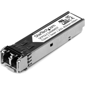 Startech - 850NM 1000BASE-SX MULTIMODE SFP FIBER TRANSCEIVER MODULE LC IN