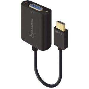 Alogic - ALOGIC 15CM HDMI TO VGA ADAPTER WITH 3.5MM AUDIO - MALE TO FEMAL