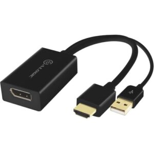 Alogic - HDMI MALE TO DISPLAYPORT FEMALE ADAPTER WITH USB CABLE FOR POWER
