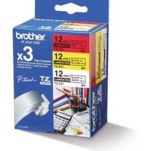 Brother - TZE-31M3 12MM 8M 3-PACK WITH TZE-231/431/631