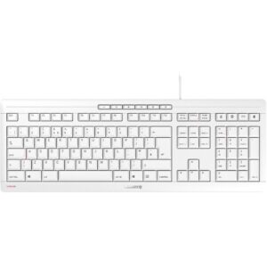 Cherry - CHERRY STREAM KEYBOARD UK WHITE-GRAY