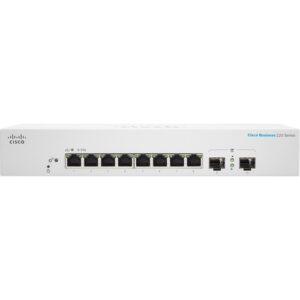 Cisco - CBS220 SMART 8-PORT GE EXT PS 2X1G SFP