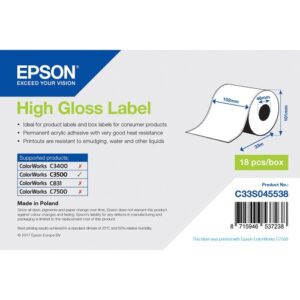 Epson - HIGH GLOSS LABEL - CONTINUOUS 102MM X 33M