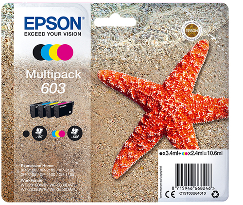 Epson - MULTIPACK 4-COLOURS 603 INK .