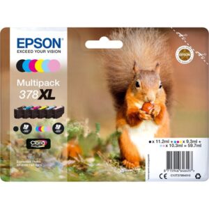 Epson - MULTIPACK 6-FARBIG 378XL SQUIRREL CLARA PHOTO HD INK