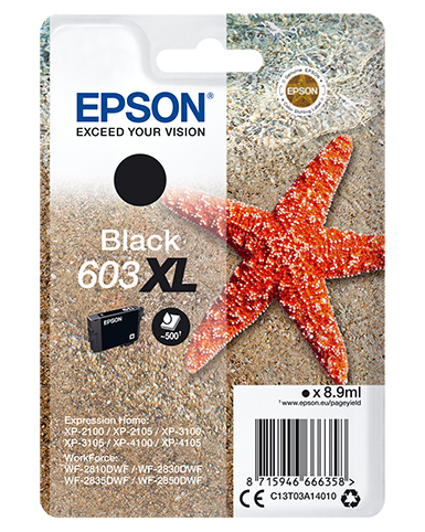 Epson - SINGLEPACK BLACK 603XL INK .