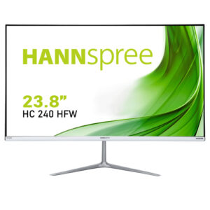 Hannspree - 23.8IN 1920X1080 8MSEC VGA+HDMI HC240HFW FRAMELESS DESIGN WHITE