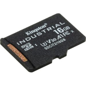 Kingston - 16GB MICROSDHC INDUSTRIAL C10 A1 PSLC CARD + SD ADAPTER