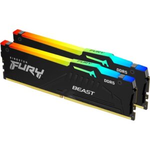 Kingston - 32GB DDR5-4800MT/S CL38 DIMM (KIT OF 2) FURY BEAST RGB